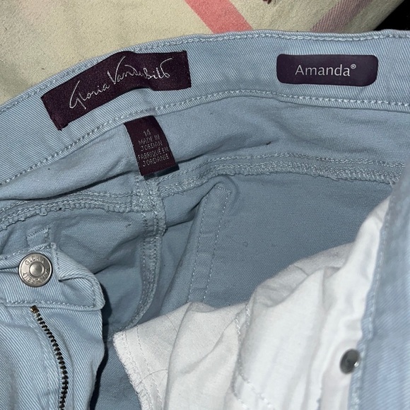 Gloria Vanderbilt Amanda Classic Tapered light wash Jeans Sz 14 - Picture 4 of 14